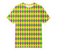 Generico Top Casual Ragazzo Morbida e Confortevole sulla Pelle Modello con Cappuccio Casual Versatile Maglietta Neon Tie Dye Hippie Maglietta Unisex Tinta Unita Colorata per Tempo Libero Scuola