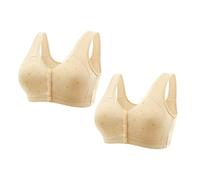 Generico Top Sportivi Donna Fitness Completo Donna Cotone Anello Sottile Senza Pizzo Biancheria Intima Confortevole e Traspirante Reggiseno Femminile con Fibbia Reggiseno Estivo (Sky Blue, 52)