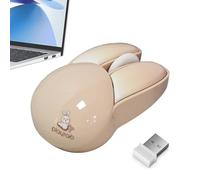Generico Topo Coniglio, Topo Coniglietto - Mouse Coniglios Senza Fili Kawaii Silenzioso,Mouse Coniglio Alimentati A Batteria 2.4G Per Giochi Desktoap Per PC Portatili