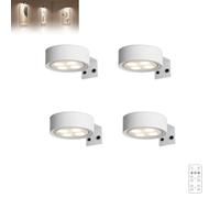 Generico Topveden Picture Lights for Wall, Rechargeable Magnetic Art Light, Operated Painting Light with Remote, Home Wall Decorative Lights, 3 Color Temps for Photo Frame,Art Display (White 4pcs)
