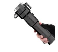 Generico Torcia Elettrica A di Sicurezza Necessaria - Taglia Cintura di Sicurezza per Interruttore Finestrino 17 * 6 * 6 Cm | Strumento Multifunzione per La Fuga di Sopravvivenza in Auto con Ricarica