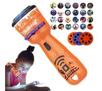 Generico Torcia Proiettore per Bambini - Regalo Feste Halloween Torcia Proiezione - Proiettore Luci Bambini Nanna Viaggi Immaginari Casa Feste Ragazzi Ragazze