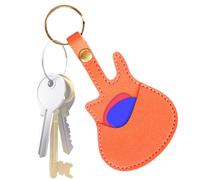 Generico Tornari del supporto per chitarra, custodia per chitarra | Picks Storage Pouch Box - Accessori per strumenti musicali resistenti all'usura in pelle per i giocatori