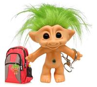 Generico Tornario bambola Troll - Buona 10 cm Figurina per capelli a colori pazzi, cartone animato e resistente per borse, giocattoli per bambini | Accessorio per il fascino della borsa per bamb