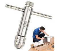 Generico Torque Drive Handle, Flexible Ratchet Tap Tool Set, 165 mm Thread Tool with Grip Aid, Hardened Steel Tapping Wrench, Socket Driver with Angled Style, Hand Tools for Workshop Repair