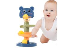 Generico Torre A Caduta con Sfera A - Divertente Gioco con Palla Rotolante, Giocattolo con Rampa A | attività Educative per La Prima Infanzia, Giochi di Basket Impilabili E Rotanti per I più Pi