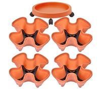 Generico Torre Per Fragole Con Fori Di Ventilazione - Fioriera Verticale Impilabile Con Drenaggio | Ottimo Presso Fiori E Frutta In Appartamento O Giardino | Vaso Per Balcone E Ingresso