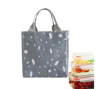 Generico Tote Comida Aislante - Almuerzo Cordón Ajustable | Lino Algodón Portátil Escuela Oficina Camping Picnic Mujer Hombre Refrigeración Fácil