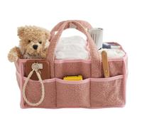 Generico Tote Diaper Bag, Plush Large Handbag Organizer, 14.96x9.84x7.09 Inches Flexible Partition Weekender Pouch for Hospital, Beach, Nursery, Camping, Vacation, Picnic, Gym, Airplane Travel Use