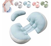 Generico Tottlebee Pregnancy Pillow, Tummyrest - Pregnancy Pillow, 2025 New Portable Memory Foam, Machine Washable, with Detachable and Adjustable PillowCove, for Back, Belly, Legs (Blue)