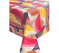Generico Tovaglia antimacchia in varie misure, forme e colori. Tovaglia Quadrata Tovaglia astratta rosso Fatta a mano 120x120 cm 100% Poliestere Tovaglia giardino