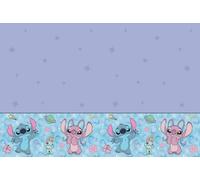 Generico Tovaglia di plastica Stitch 120 x 180 cm - Blu e Lilla