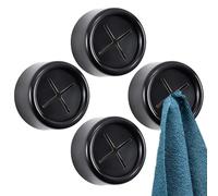 Generico Towel Hooks - 1.65x1.65x0.91in Kitchen Towel Hook Holders | 4pieces Push Hand Towels Hanger | Utility Organizer Storage Rack for Closet Dish Cloth Entryway Bedroom Rag Kitchen
