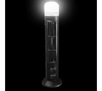 Generico Tower Fan for Bedroom 2-Speed Quiet USB/Battery with Nightlight