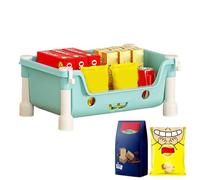 Generico Toy And Book Storage | Multi-Purpose And Versatile Multi-tier Kid Rack With Wheels | Convenient Maneuverability Eye-Catching Storage Capacity Kids Organizer For Playroom Nursery Kids Room