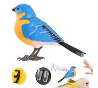 Generico Toy Bird - Desktop Realistic Talking Electronic Pet For Sensory Play | Interactive Animated Avian With Voice Recording & Playback For, Birthday And Room Decor