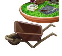 Genérico Toy Carriola in Miniatura - Mini Whebarrow for, Accessori da giardino in Miniatura | Decorazione rustica per il cortile, Carrello ornamentale per diorami, Mobili da Esterno in