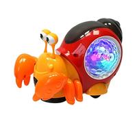 Generico Toy - Electric Crawling Snail, Light Up Musical Sensory Playmate with Obstacle Avoidance Movement Interactive Learning Fun Feature, Colorful Flash Effect, Ideal for Kids Indoor Activity