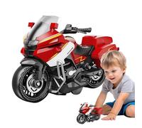 Generico Toy Motorcycle, Interactive Collectible Bike, Lights and Sounds Included, 6.10x3.14 inches Realistic Design Plaything, Kids Motorcycle Figure for Boys, Home Room Decoration