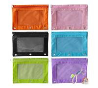 Generico Toy Storage Bags, Puzzle Organizer Pouches, 9.84x7.09 inch, Reusable Waterproof Zip Bag, Cute Aesthetic Design with Rainbow Pendant, Ideal for Students, Travel, College, Daily Use