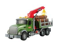 Generico Toy Tow, Truck Logging, Heavy-duty Build Functional Winch Friction Powered Three Bins Realistic Design Sound Effects, Truck Toy for Birthday, Thanksgiving, Christmas