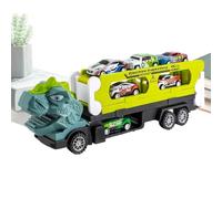 Generico Toying Per Camion Di Dinosauro - Veicolo Di Trasporto Di Animali Scorrevoli Pieghevoli | Con 6 Mini Auto | Giocheo Di Trasporto Fun | Per I Più Piccoli | Regalo Per Ragazzi Di Età Di 3+ |