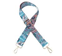 Generico Tracolla per Banjo Resistente che Distribuisce Peso in Modo Uniforme Regolabile in Poliestere Motivo Floreale Vintage, Tracolla per Spalla per Musicisti