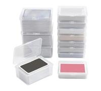 Generico Trading Card Storage Box Set - 12 Pack Clear PP Baseball Card Organizer Display Case Lid Protective Holder For Sports Cards Game Cards Collection Home Travel Use