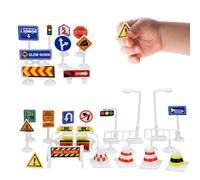 Generico Traffic Light Toy, 28-Piece Portable Educational Game, Street Signs Learning Set, Fun Interactive Activity for Kids At Home, Classroom, Holiday Parties, Indoor Or Outdoor Play