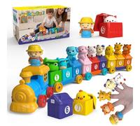 Generico Train Set - Interactive Learning Color Matching Counting Sorting Toy | Educational Preschool STEM Track Train Play Set for Kids, Home, Bedroom, Daycare, Travel or Party Favors