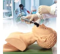 Generico Trainer elettronico per la gestione delle vie aeree in silicone, modello didattico elettronico per manichino per intubazione per adulti in silicone, allarme elettronic