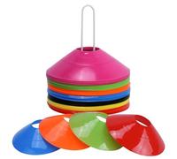 Generico Training Disc Cones - Agility Marker Set for Sports Drills | Flexible Low Profile Design, Portable Coaching Equipment for Soccer Football Running And Outdoor Training