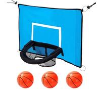 Generico Trampoline Hoop for Dunking | Kids Trampoline Basketball Hoop with Balls,Easy Install Enclosure Mount Accessories for Indoor Outdoor