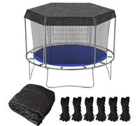 Generico Trampoline Protective Cover - Thermoplastic Elastomer Multiple Sizes 6ft-14ft | Recreational Equipment Sun Shade Protector, Outdoor Trampoline Cover | Ideal for Garden, Courtyard, Playground