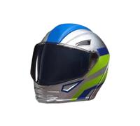 Generico Transform Helmet Action Figure - Cool Motorcycle Rider Mini Collectible Doll Toy, Small Poseable Character Figurine for Display Play Desktop Shelf Decoration for Kids Teens Adults