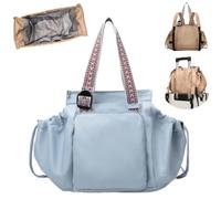 Generico Transformable Cradle Bag,Large Capacity Convertible Tote Backpack,Multi-functional Crossbody Bag for Women,Travel & Daily Use (Blue)