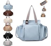 Generico Transformable Cradle Bag Travel Storage Bag, Versatile Large Capability Travel Bag, Large Capacity Travel Bag Women (Blue)