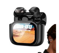 Generico Translator Earphones - AI Language Device | Real Time Translation Earbuds For Meeting Conference & Travel, Smart Voice Translator With Color Screen For Students & Office, Wireless