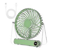Generico Transparent Air Fan - Desk Cooling Travel Camping Outdoor for Quiet USB Power Device | ABS Transparent with Shroud Brushless, Portable Fold for Motor LED Indicator Recharge Cell Low Noise