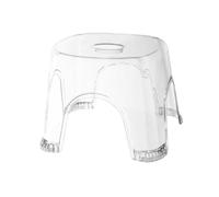 Generico Transparent Shower Stool - Clear Waterproof Bench, Non-Slip Corner Seat, Compact Bathroom Shower Stool | Clear Bench For Small Spaces Bedside Bathroom Corner Seat Safe Comfortable Use
