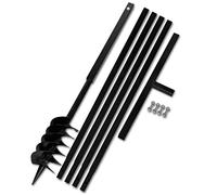 Generico Trapano da Terra con Manico 120 mm con Tubo di prolunga Acciaio 5 m,Articoli di ferramenta,Utensili,Trapani,Trivelle-270523