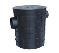 Generico Trappole for Grasso Commerciali, Separatori di Acqua e Olio esausto, contenitori di intercettazione in plastica for ristoranti e fabbriche (Ingresso: 110 mm; Uscita: 110 mm)(450x430mm)