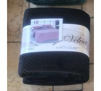 Generico Trapuntino Copriletto In Velluto Marta Marzotto (nero, Singolo)