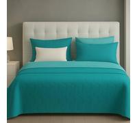 Generico Trapuntino Copriletto Primavera Estate Double Face in Morbida Microfibra Imbottitura 100 gr/mq Trapuntino Leggera e Double Face Made In Italy (Verde, Una piazza e mezzo)