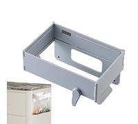 Generico trash bag holder - foldable waste bin | Abs Material with Adhesive Buckle, Magnetic Closure, Foldable Waste Bag Hanger for Cabinets, Restaurant, Dorm, Apartment, Bathroom and Kitchen