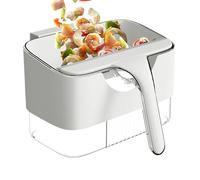 Generico Trash Bin, Compost Bucket, Mountable Kitchen Cabinet Door Waste Container, Space Saving Countertop Food Scrap, Under Sink Garbage Holder for Indoor Use, Home, Pantry 9.84x5.51x5.71 Inches