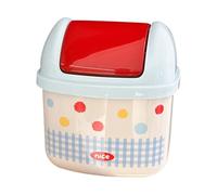 Generico Trash Can - Garbage Basket for Home, Waste Organizer with Convenient Design, Multi Purpose Small Trash Bin for Bathroom, Bedroom, Car, Dorm, Work, Room, 6.3x7.09x5.24 Inches
