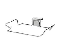 Generico Trash Organizer, Door Bracket, Bag Holder, Stainless Steel Frame, Space-Saving Hanger, Silver Finish, Compact Size, Kitchen Cabinet, Desk Mount, for Home Storage, Utility