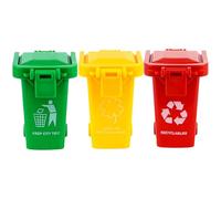 Generico Trash Pack Toys | Garbage Trash Pen Holder With Lid & Wheels | Storage Portable Holder For Desk Office Classroom Birthday Kids Party Table