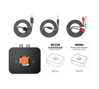 Generico Trasmettitore Wireless A Bassa Latenza - 6.0 Da 6,6 Cm, Stereo Ad Alta Fedeltà, Design ABS Compatto | Trasmettitore Audio Wireless Per TV Domestiche Giochi, Film, Riproduzione Musicale, Radu